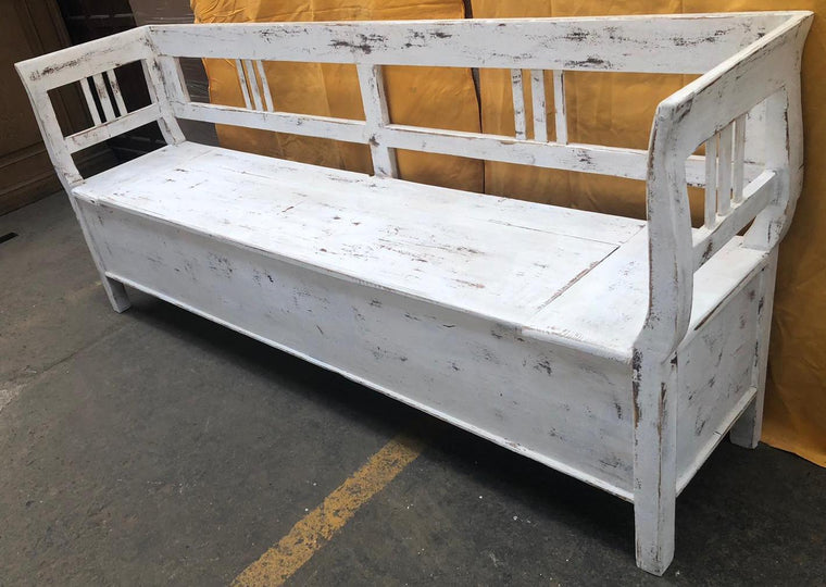 European wooden kitchen box bench  #2993/15