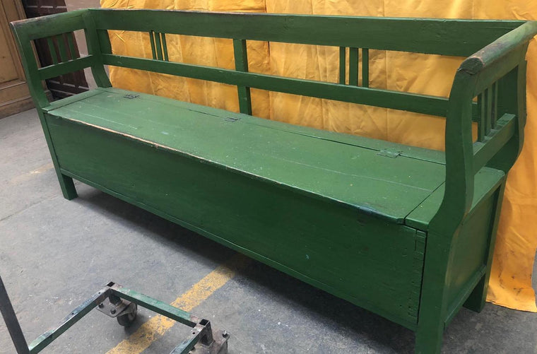 European wooden kitchen box bench  #2993/7 Byron