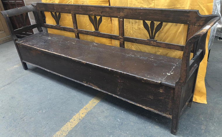 European wooden kitchen box bench  #2993/9