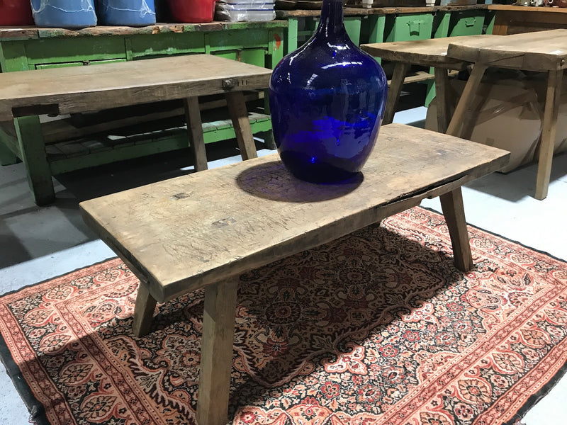 Vintage industrial European wooden COFFEE table  #2301/1