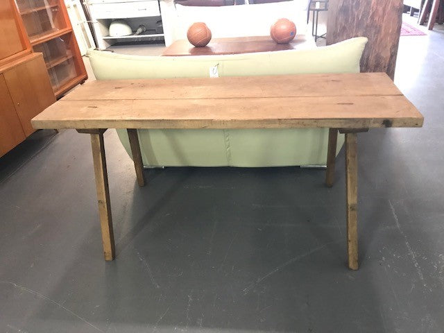 Vintage European Wooden Console Table  #4082  Byron