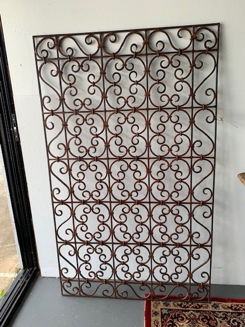 Wrought Iron Wall Art Panel # 4599 Byron