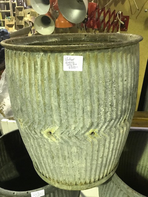 Vintage industrial English garden Dolly bin #1766