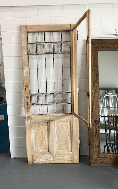 Vintage European Wooden  Door  #3639  Byron
