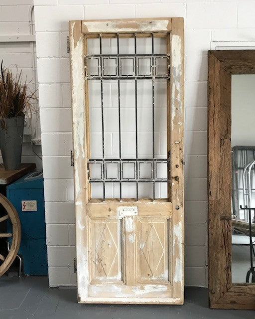 Vintage European Wooden  Door  #3639  Byron