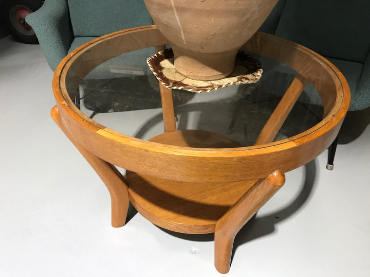 Vintage  Czech Halabala Wooden Coffee Table #1940  Byron