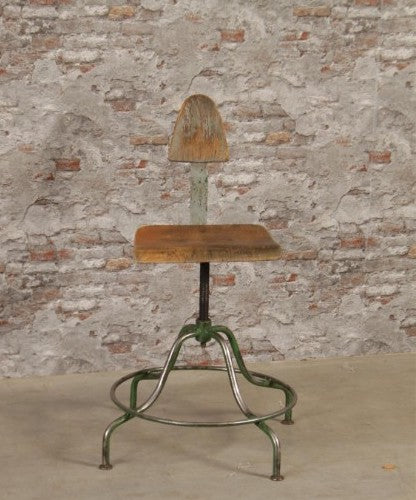 Vintage industrial Atelier machinist desk chair #2528
