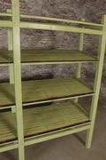 Vintage Belgian Wooden  Bakers  Rack   #2524