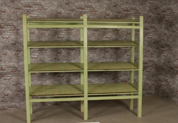 Vintage Belgian Wooden  Bakers  Rack   #2524