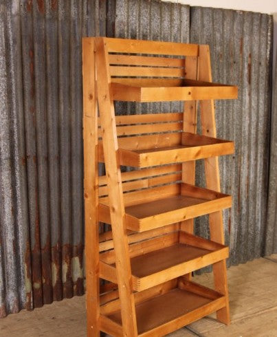 Vintage industrial Belgium bakers wooden rack mt #2525 December container