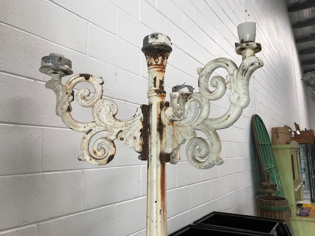 Vintage European Cast Iron Light Pole #3637A  Byron