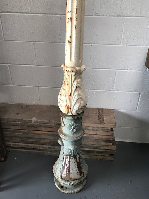 Vintage European Cast Iron Light Pole #3637A  Byron