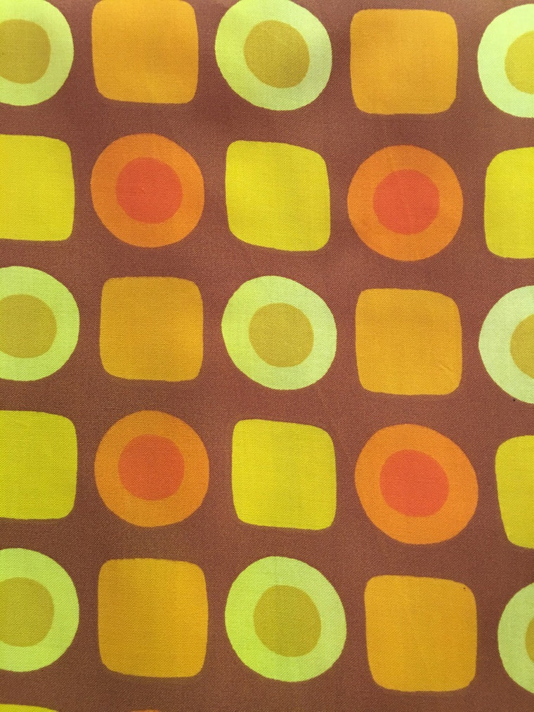 Old Vintage 70s European Fabric #m11