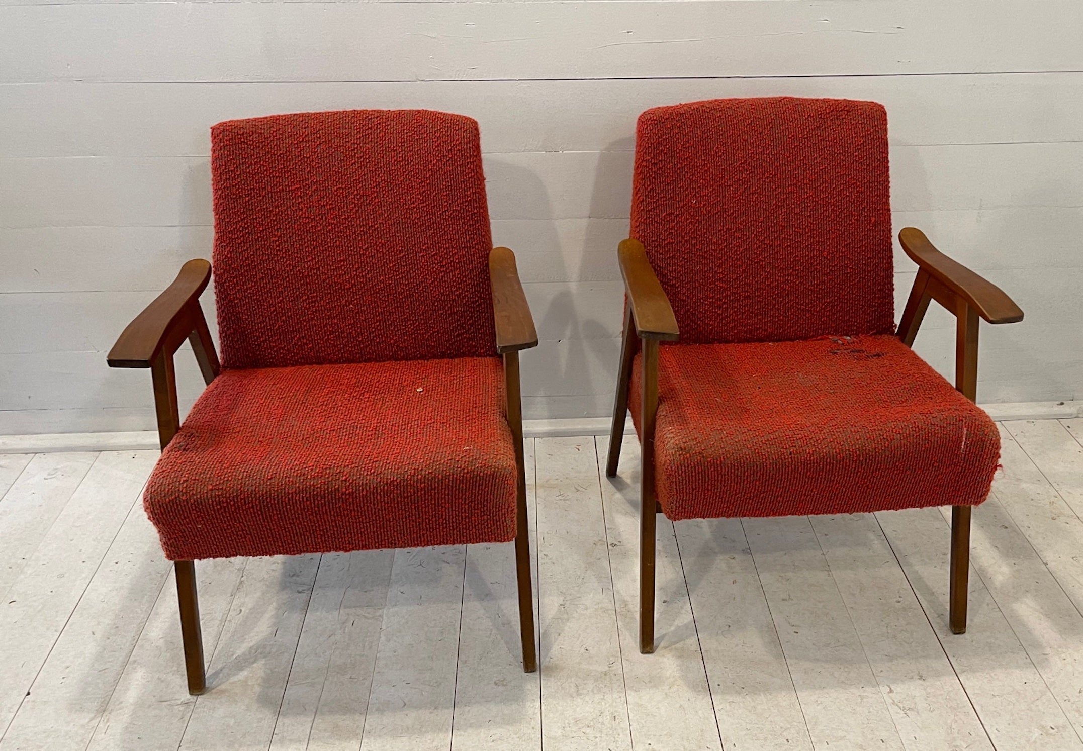 Mid Century "Tatra Nabytok" Arm Chairs #3803