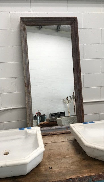 Vintage European  Wooden Mirror  # 3638A   Byron