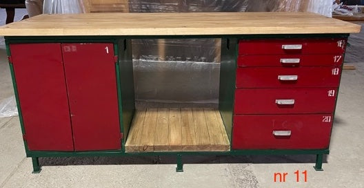 Vintage European Workbench / Kitchen Island #3740 Nr11