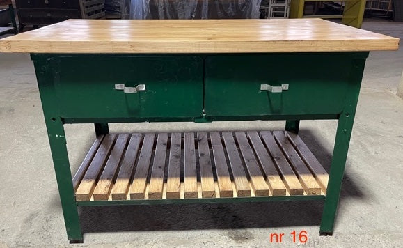 Vintage European Workbench / Kitchen Island #3745 Nr16
