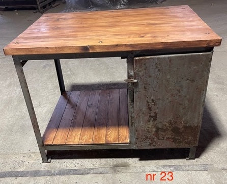Vintage European Workbench kitchen island table #3743 Nr23