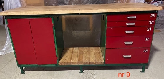 Vintage European Workbench / Kitchen Island  #3738 Nr9