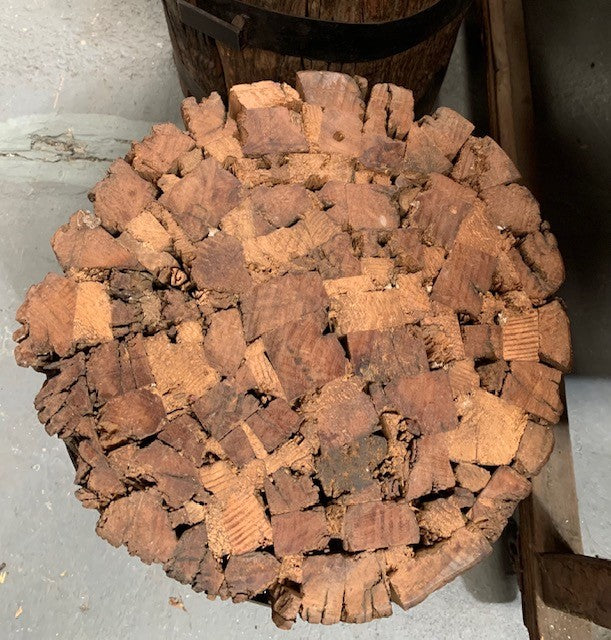 Vintage Wooden Side Table / Block Chair  #4407