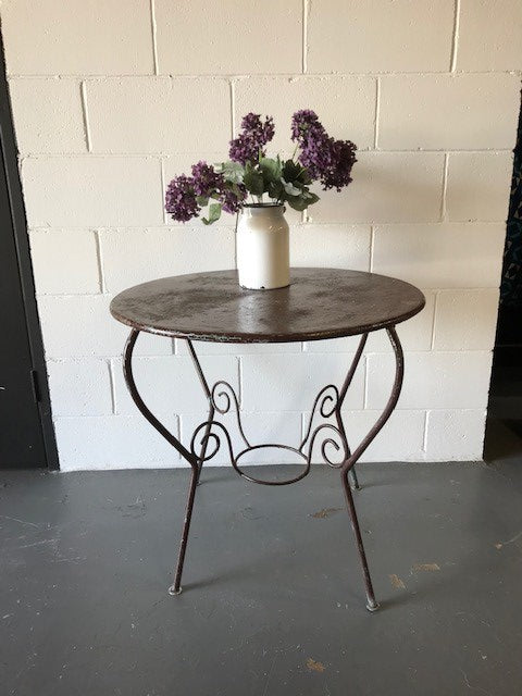 Vintage Metal  Garden Table  #3633A Byron