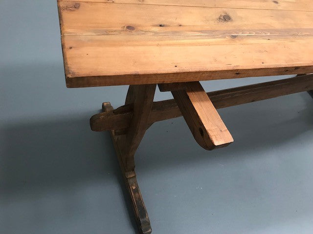 Vintage European  Tressle  Table   #3634  Byron