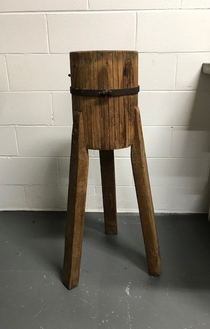 Vintage  European Wooden Block Stools / Side Table #3641B  Byron