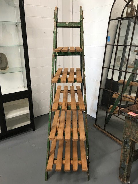 Vintage  Wooden Ladder Rack  #4077  Byron