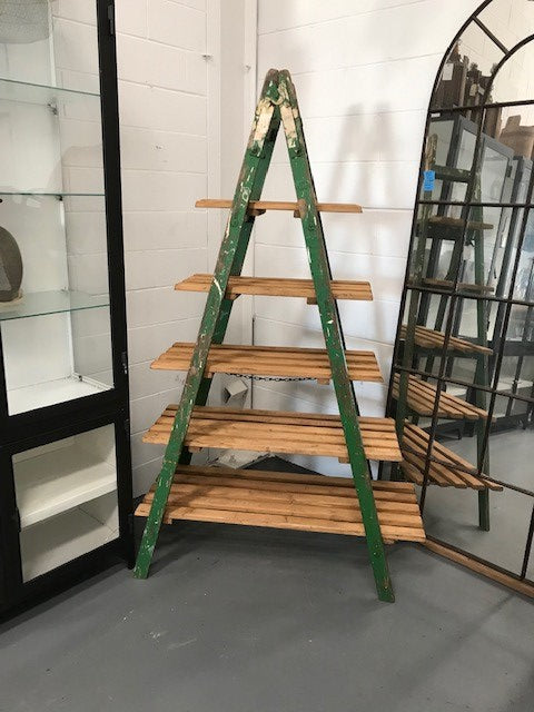 Vintage  Wooden Ladder Rack  #4077  Byron