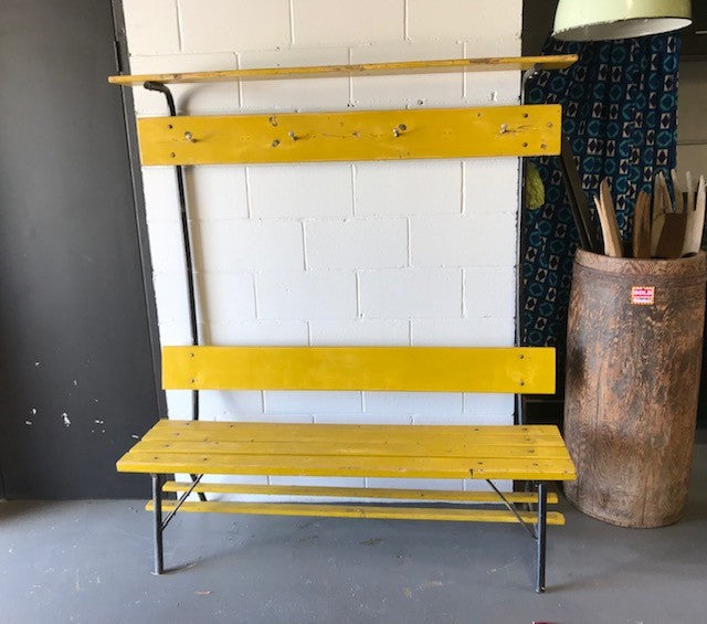Vintage European Bus Stop Bench Seat  #3631 Byron